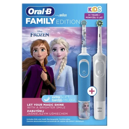 فرشاة أسنان شحن للأطفال ORAL-B D100 Vitality Frozen + D103 Vitality Pro