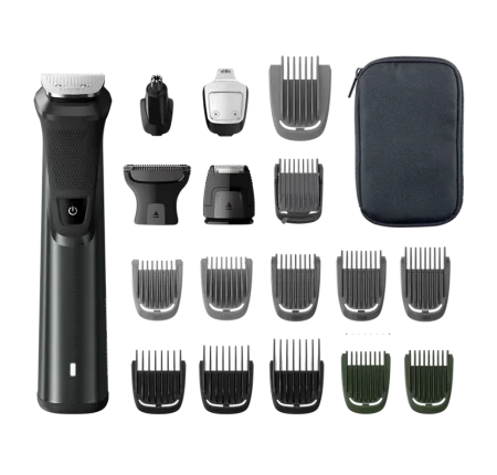 ماكينة تشذيب فيليبس نوريلكو 18 ملحق Multigroom Prestige متعددة الاستخدامات – شفرات تيتانيوم متطورة للعناية الكاملة